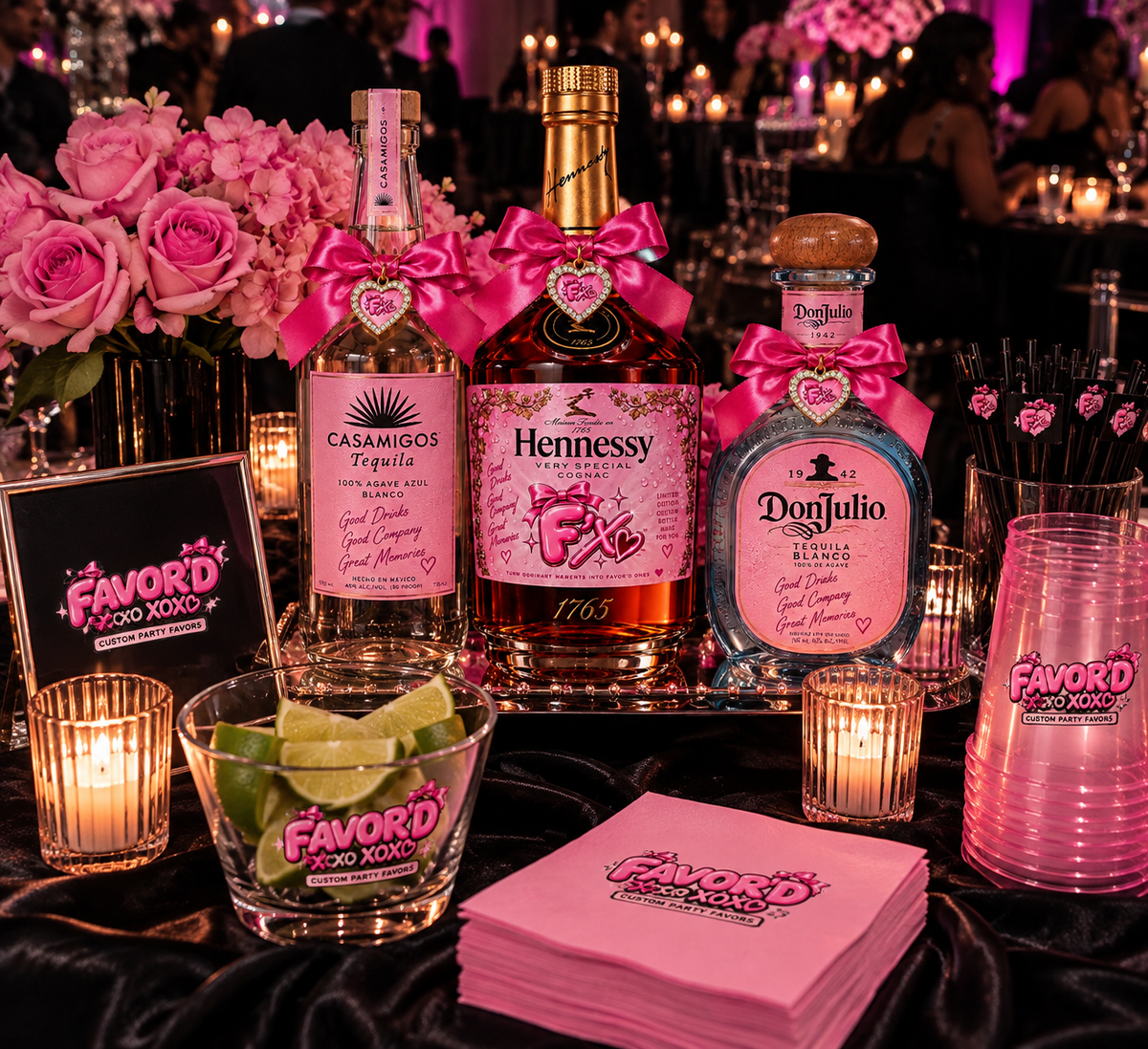 Custom Liquor Bottles - Personalized Alcohol Party Favor for Birthdays & Bachelorettes