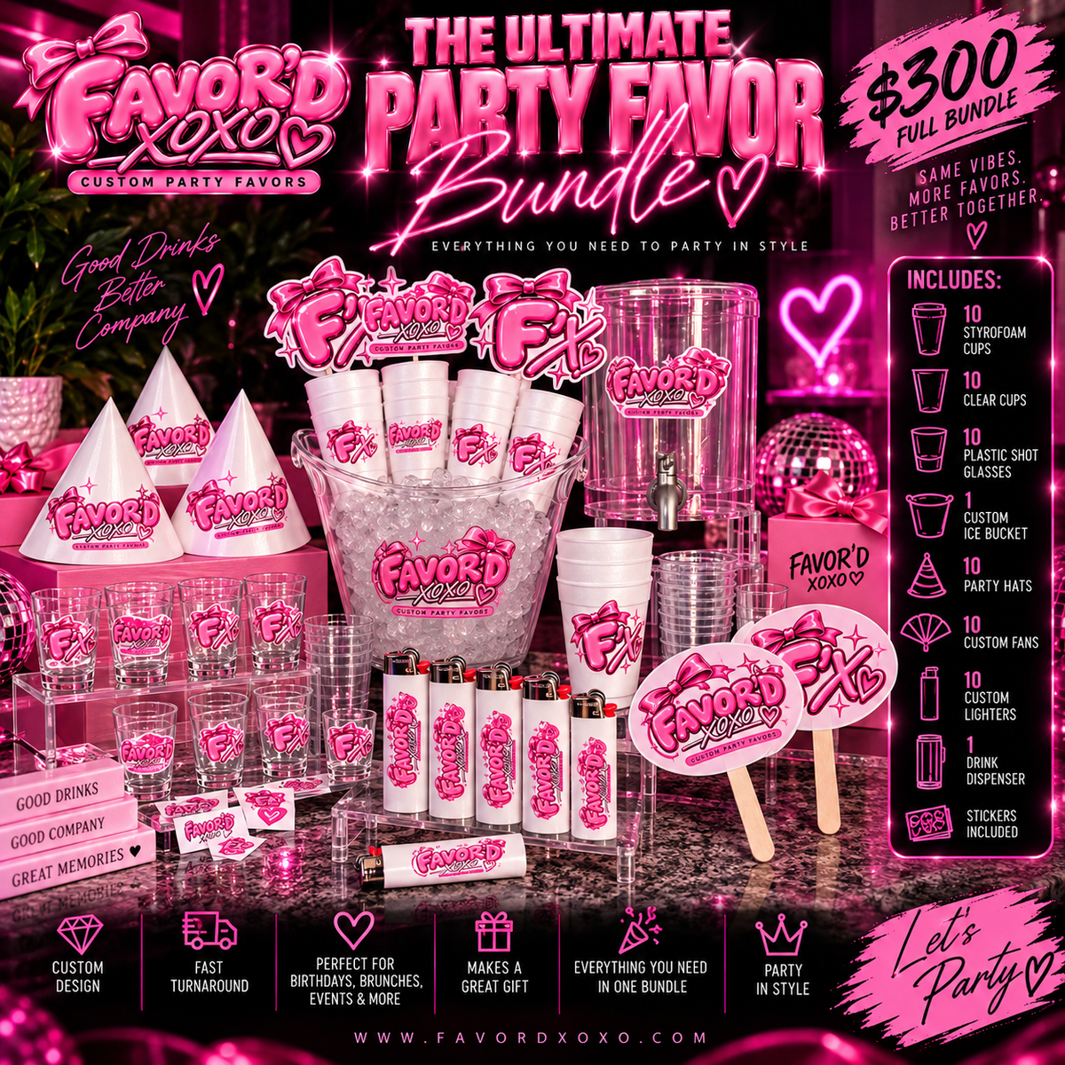 The Ultimate Party Favor Bundle - Custom All-Inclusive Event Favor Set