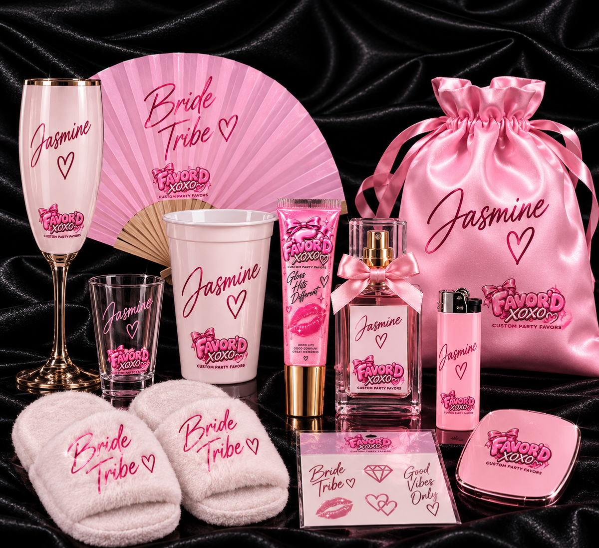 The "I Do & I Do Too" Favor'd Wedding Experience - Custom Couples Party Favor Set