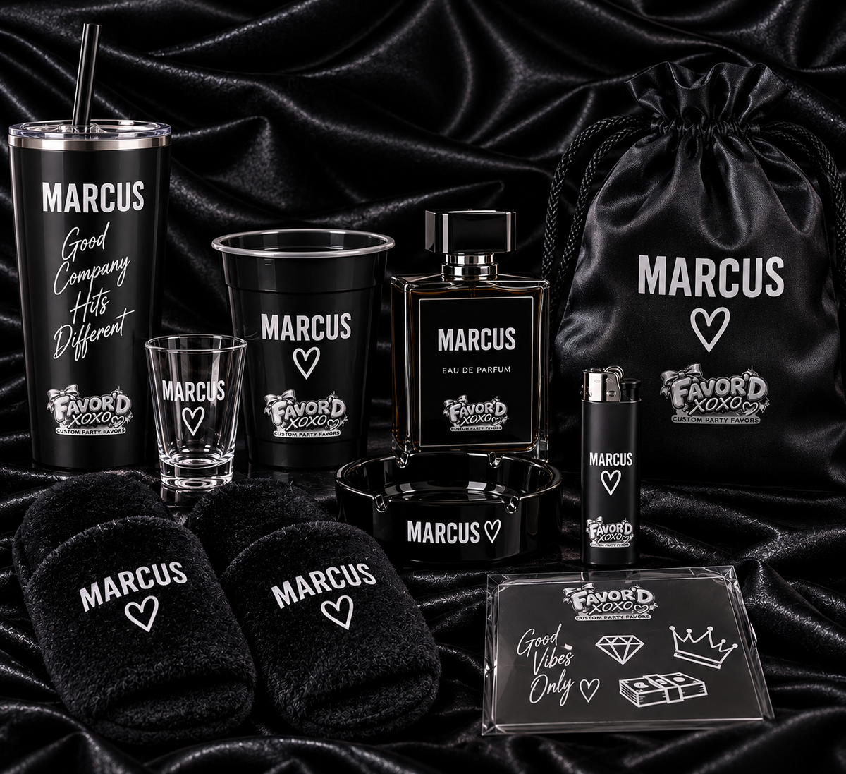 The "I Do & I Do Too" Favor'd Wedding Experience - Custom Couples Party Favor Set