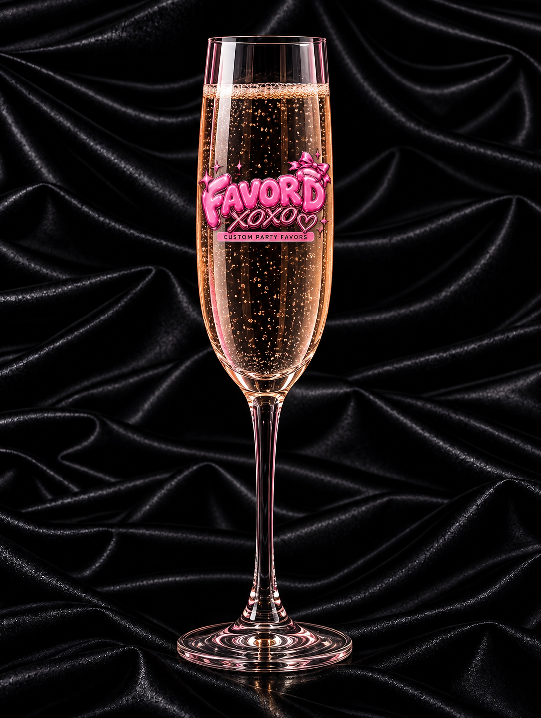 The Favor'd Glass Bar - Custom Wine, Champagne & Martini Glasses for Weddings & Events