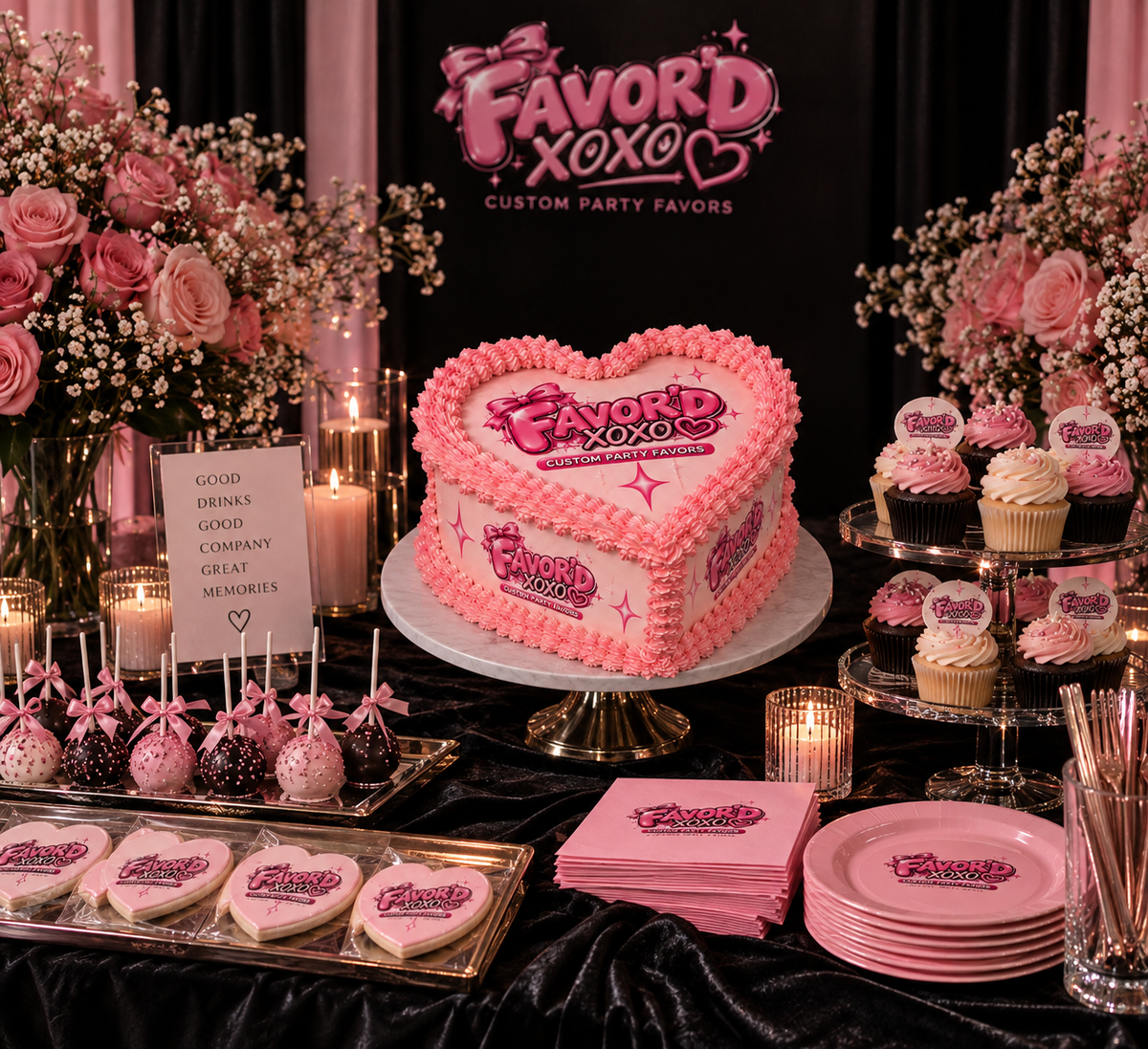 Custom Fake Cake Prop - Personalized Birthday Photo Prop & Party Decoration